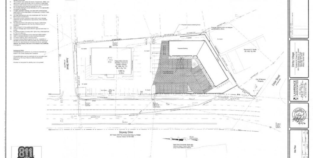 1002 Skyway Dr Monroe Nc 28110 Front Retail Office Construcion Plans