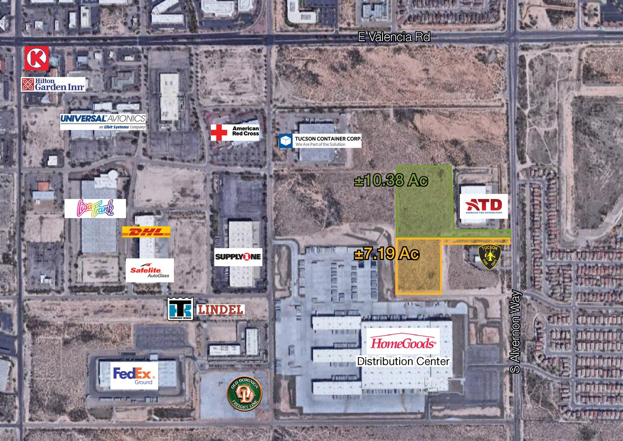s valencia alvernon way tucson az 85706 industrial property fedex valencia